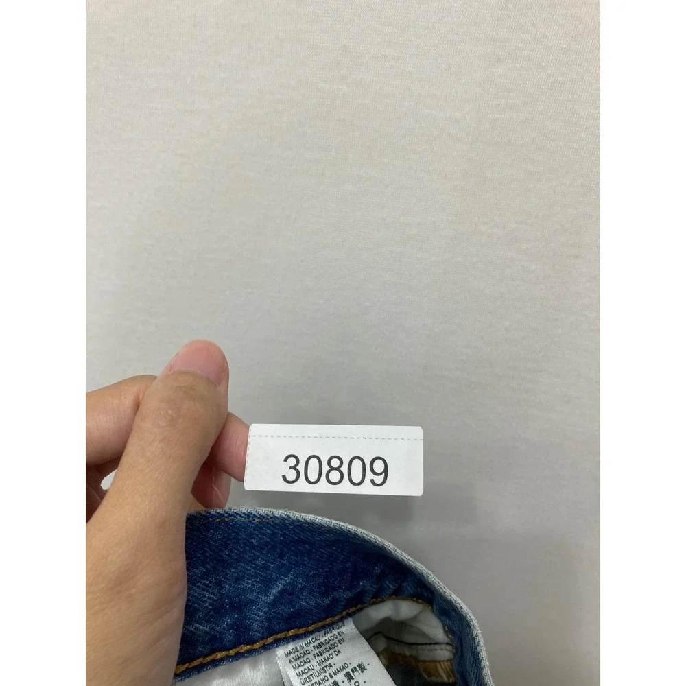 Levi's Premium 501 Jeans W34 L30 Blue Selvedge Denim Straight Leg Button Fly